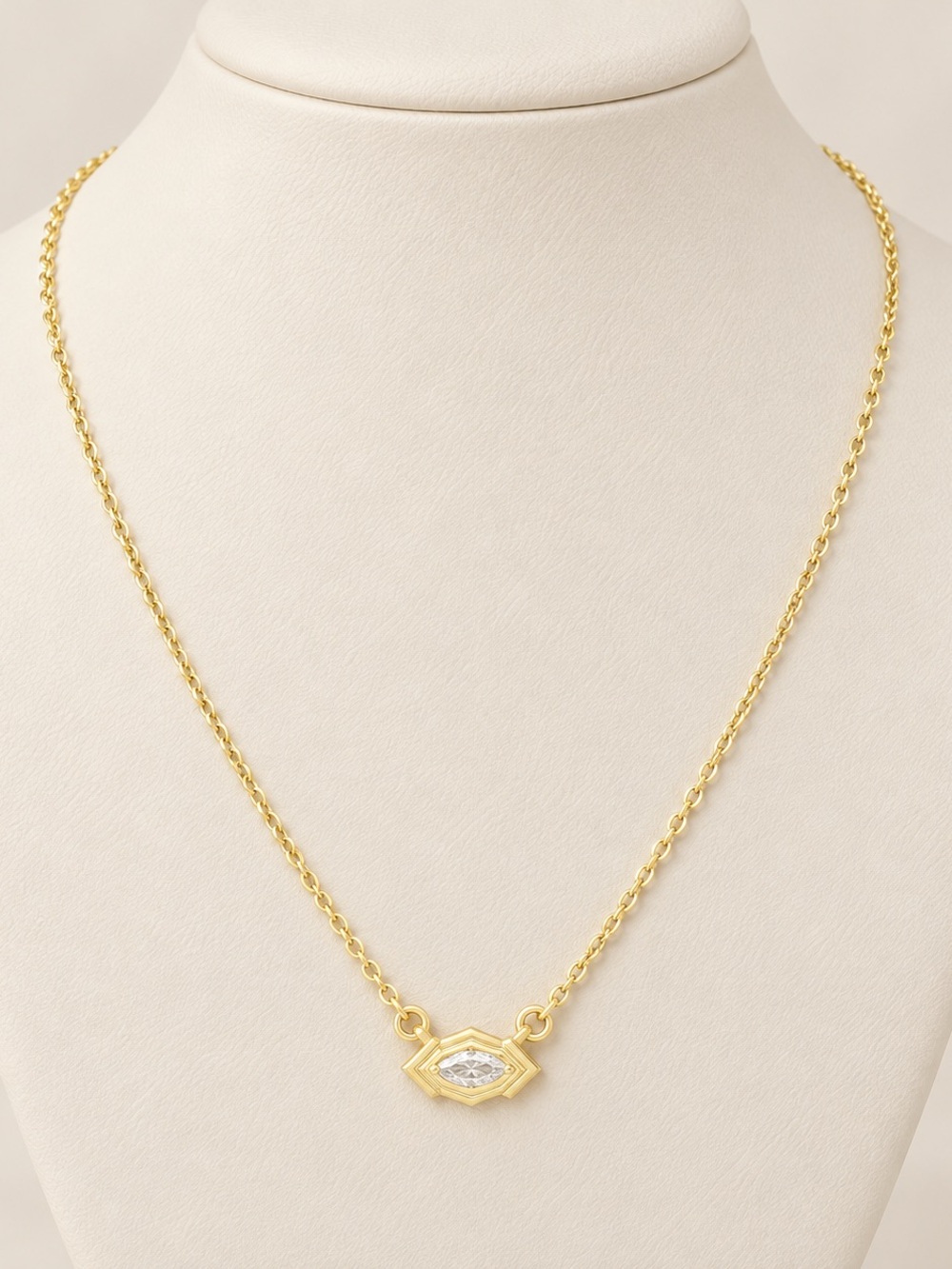 Gold Geometric Pendant Necklace - Women Jewelry